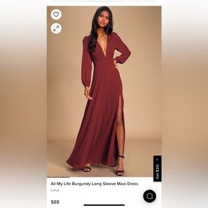 Beautiful Lulus size large gown